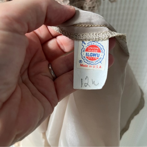 Ricki Lang for Nuit size 10 dress taupe lace going out party occasion fairy - Picture 7 of 8